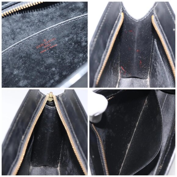 LOUIS VUITTON Epi Pochette Homme Clutch Bag Black Noir M52522 LV Auth th6189 - Picture 15 of 16
